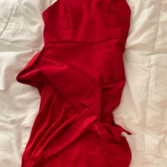 HELLO MOLLY SHOULD HAVE STAYED HOME DRESS RED SMALL - Picture 6 of 7